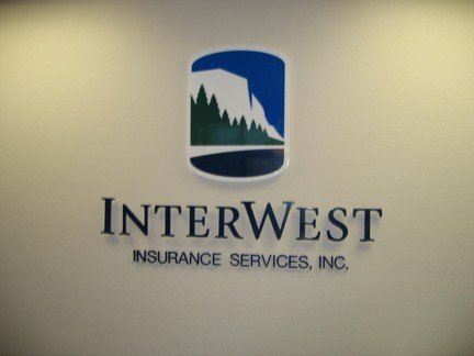 InterWest Insurance Services, Inc. logo on wall.