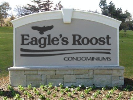 Sign for Eagle's Roost Condominiums