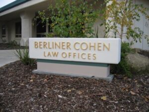Sign for Berliner Cohen Law Offices