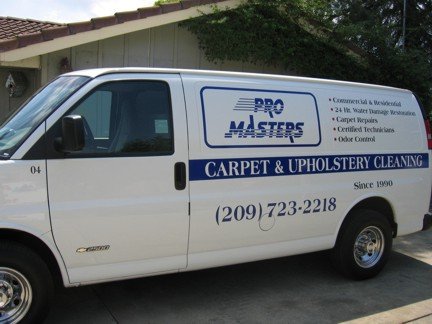 Van for Pro Masters carpet cleaning services